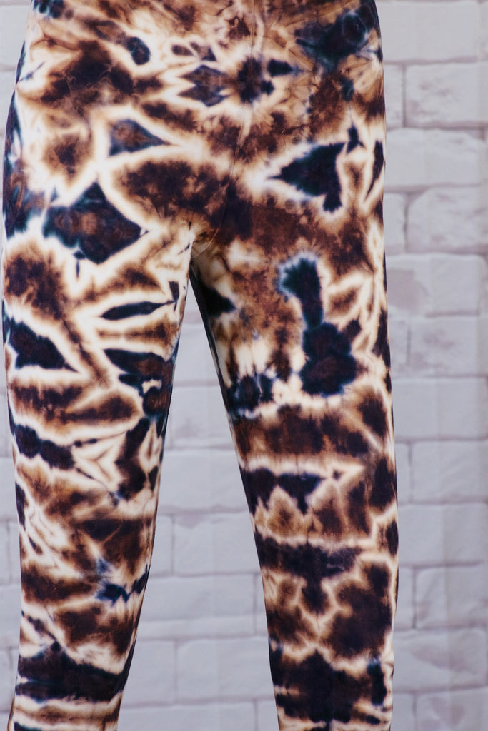 Tie Dye Yoga Leggings - aqua, blue, bottoms, clothing, comfy clothing, comfy wear, comfywear, earthy, green, leggings, meditation, mind body soul, multicolour, new clothing, purple, rainbow tie dye, soft, stay fit, Tie  Dye, tights, yoga, yoga wear, yogawear - Wander Emporium