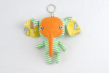 Whimsical Elephant-Inspired Keyring | Large - bunny, bunny head, doll, elephantgood luck, hill tribe, Keyring, keyrings, lana, Luukmhom, plush toy, toy, toys - Wander Emporium