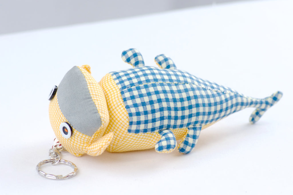 Whimsical Keyring | Large - bunny, bunny head, cow, dog, doll, hill tribe, Keyring, keyrings, lana, Luukmhom, plush toy, toy, toys, whimsical - Wander Emporium