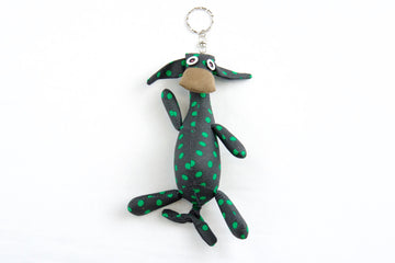 Whimsical Keyring | Large - bunny, bunny head, cow, dog, doll, hill tribe, Keyring, keyrings, lana, Luukmhom, plush toy, toy, toys, whimsical - Wander Emporium