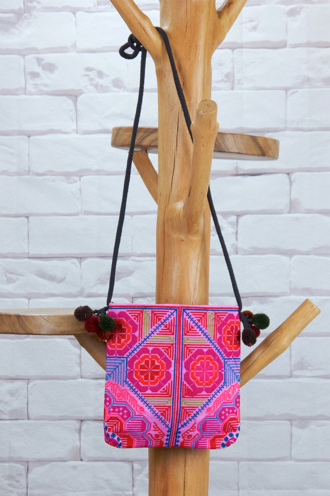 Hill Tribe Purse - coin purse, embroidered, hill tribe, purse, Shopper, Tote, tote bag - Wander Emporium