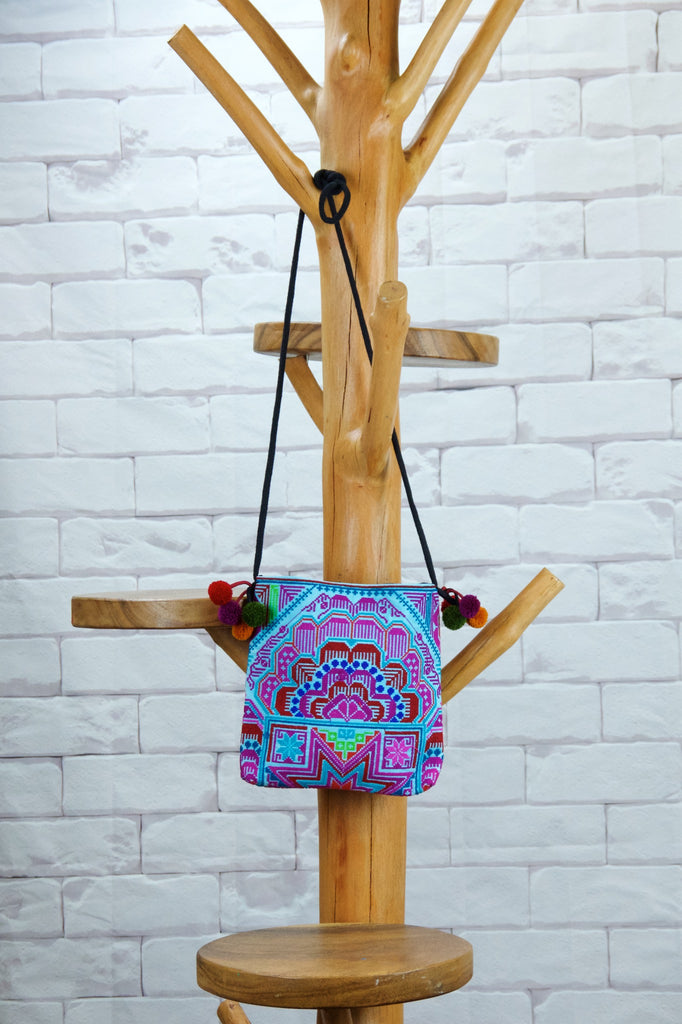 Hill Tribe Purse - coin purse, embroidered, hill tribe, purse, Shopper, Tote, tote bag - Wander Emporium