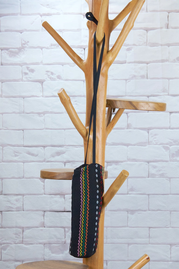 Water Bottle Bag | Large - bag, coin purse, day bag, embroidered, hill tribe, purse, Shopper, sling bag, Tote, tote bag, water bottle bag - Wander Emporium