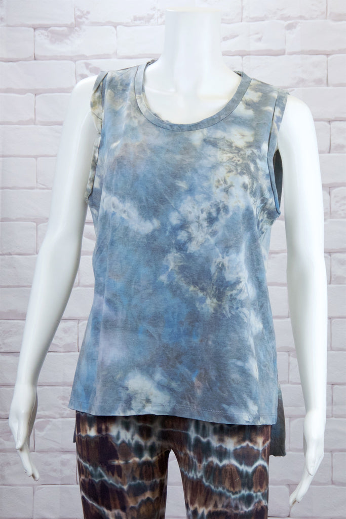 Tank Top | Tie Dye - blue, clothing, comfy clothing, comfy wear, comfywear, green, multicolour, pink, Tank Top, Tie  Dye, top, woman, women, yoga, yogawear - Wander Emporium