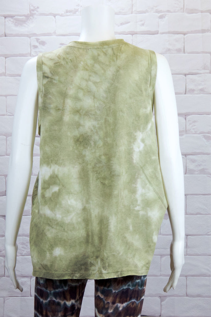 Tank Top | Tie Dye - blue, clothing, comfy clothing, comfy wear, comfywear, green, multicolour, pink, Tank Top, Tie  Dye, top, woman, women, yoga, yogawear - Wander Emporium