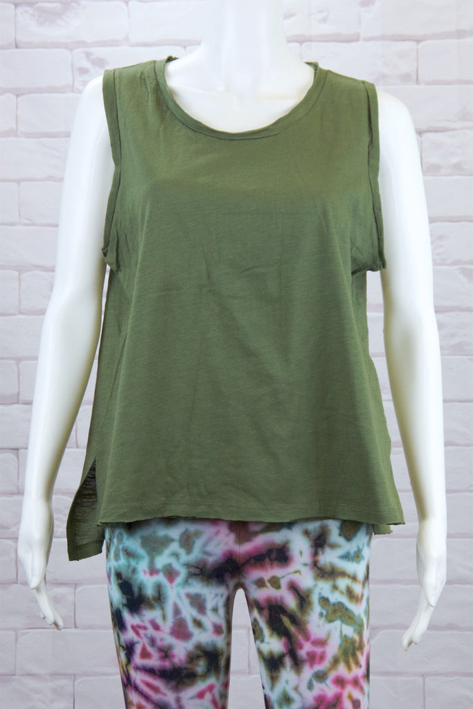 Tank Top | Bright - blue, clothing, comfy clothing, comfy wear, comfywear, green, grey, Tank Top, Tie  Dye, top, woman, women, yellow, yoga, yogawear - Wander Emporium