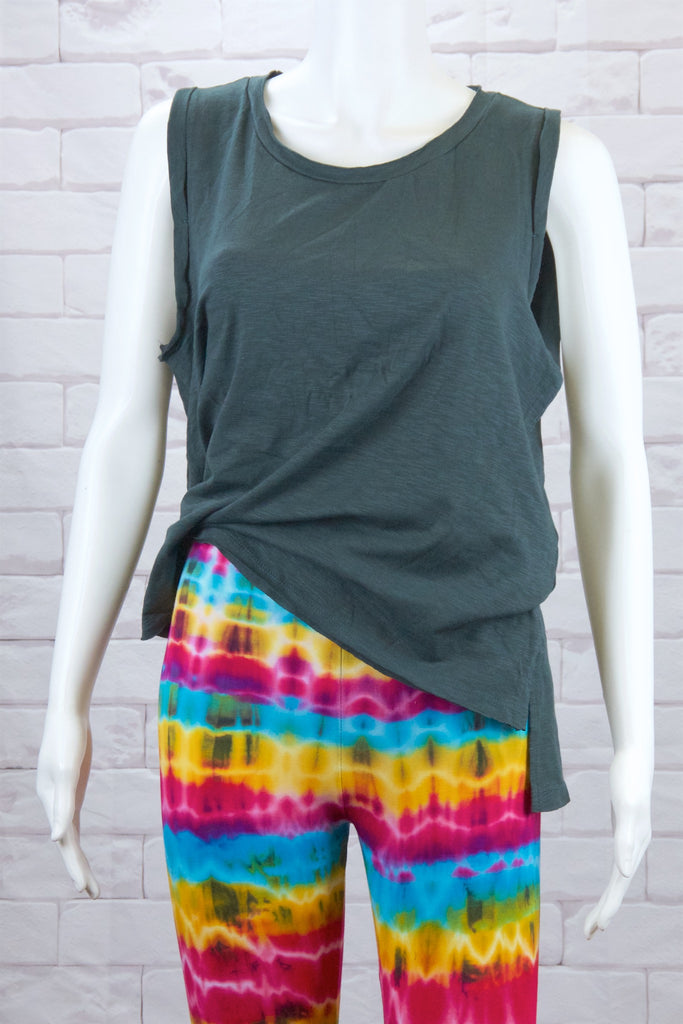 Tank Top | Pastels - blue, clothing, comfy clothing, comfy wear, comfywear, green, multicolour, pink, Tank Top, Tie  Dye, top, woman, women, yoga, yogawear - Wander Emporium