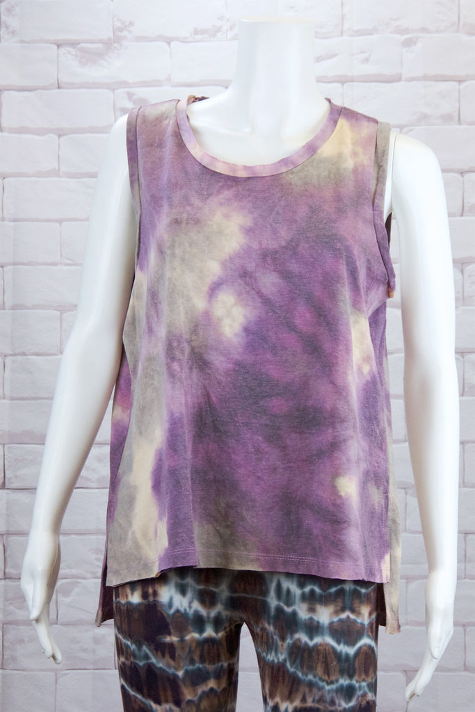 Tank Top | Tie Dye - blue, clothing, comfy clothing, comfy wear, comfywear, green, multicolour, pink, Tank Top, Tie  Dye, top, woman, women, yoga, yogawear - Wander Emporium