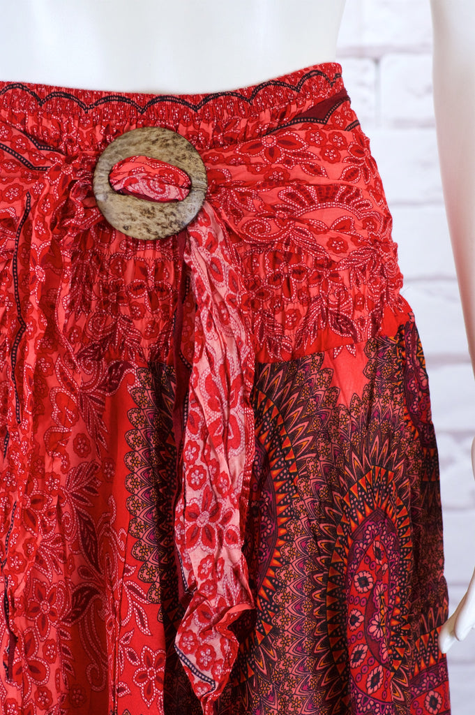 Coco Skirt - boho, bottom, coco, dress, festival clothing, harem, harem pants, hippie style, pants, Skirt, summer - Wander Emporium
