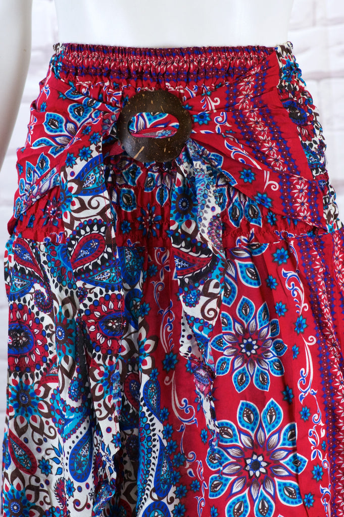 Coco Skirt - boho, bottom, coco, dress, festival clothing, harem, harem pants, hippie style, pants, Skirt, summer - Wander Emporium