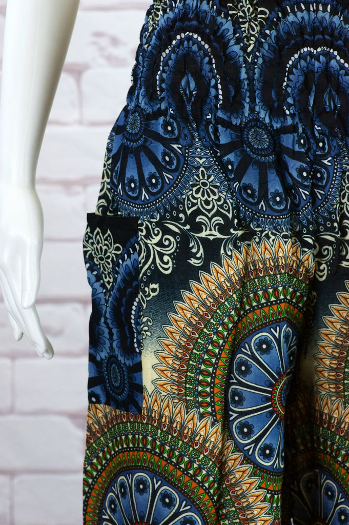 Harem High Waist Pants - boho, festival clothing, harem, harem pants, high waist, hippie style, Pant dress, pants - Wander Emporium