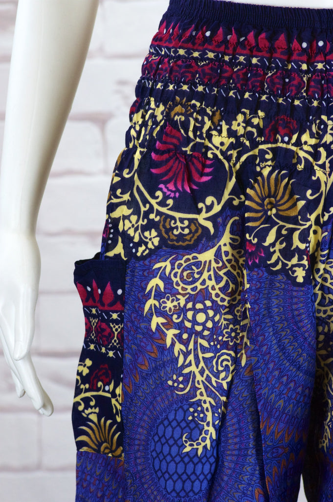 Harem High Waist Pants - boho, festival clothing, harem, harem pants, high waist, hippie style, Pant dress, pants - Wander Emporium