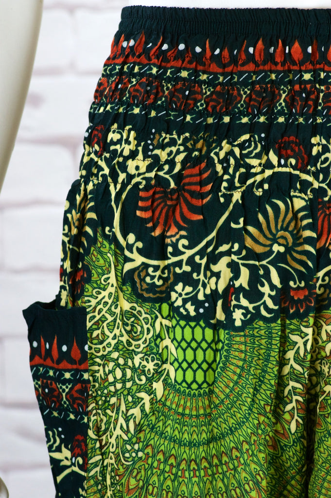 Harem High Waist Pants - boho, festival clothing, harem, harem pants, high waist, hippie style, Pant dress, pants - Wander Emporium