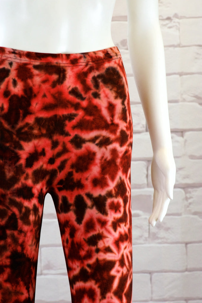 Tie Dye Yoga Leggings | Capris - aqua, blue, bottoms, clothing, comfy clothing, comfy wear, comfywear, earthy, green, leggings, meditation, mind body soul, multicolour, new clothing, purple, rainbow, rainbow tie dye, soft, stay fit, Tie  Dye, tights, yoga, yoga wear, yogawear - Wander Emporium