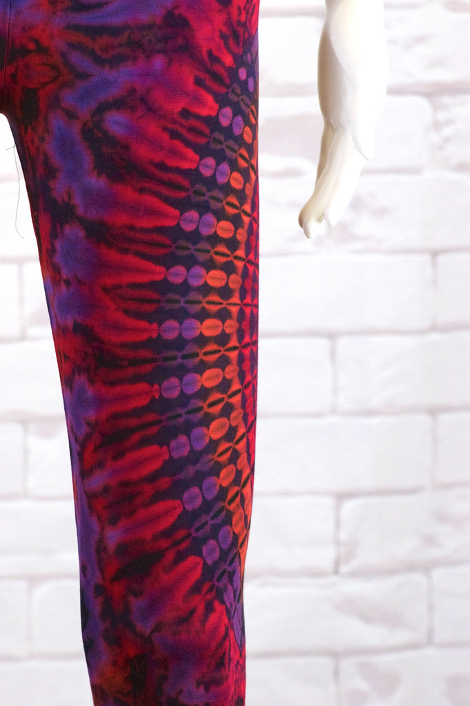 Tie Dye Yoga Leggings | Capris - aqua, blue, bottoms, clothing, comfy clothing, comfy wear, comfywear, earthy, green, leggings, meditation, mind body soul, multicolour, new clothing, purple, rainbow, rainbow tie dye, soft, stay fit, Tie  Dye, tights, yoga, yoga wear, yogawear - Wander Emporium