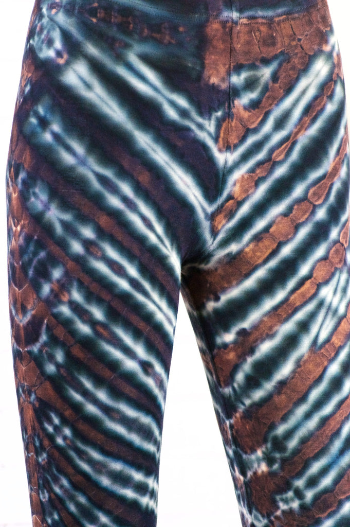 Tie Dye Yoga Leggings - aqua, blue, bottoms, clothing, comfy clothing, comfy wear, comfywear, earthy, green, leggings, meditation, mind body soul, multicolour, new clothing, purple, rainbow tie dye, soft, stay fit, Tie  Dye, tights, yoga, yoga wear, yogawear - Wander Emporium