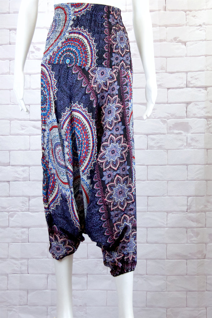 Harem Low Pants - boho, festival clothing, harem, harem pants, hippie style, Pant dress, pants, pantslow crotch - Wander Emporium