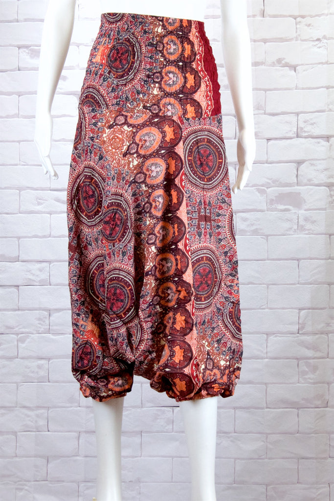 Harem Low Pants - boho, festival clothing, harem, harem pants, hippie style, Pant dress, pants, pantslow crotch - Wander Emporium