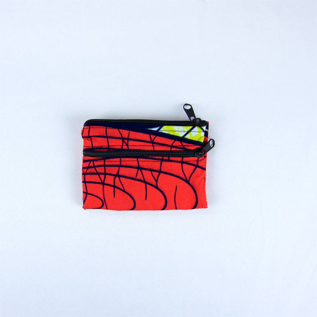 Folded Wallet - coin purse, ethnic, handmade, organizer, pouch, print, small, wallet - Wander Emporium