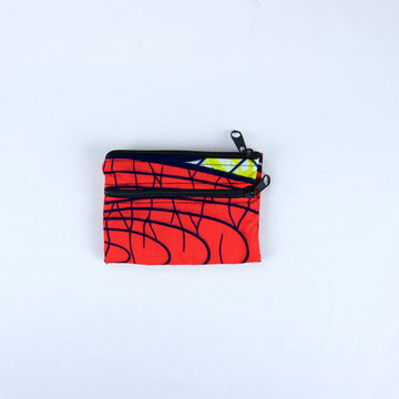 Folded Wallet - coin purse, ethnic, handmade, organizer, pouch, print, small, wallet - Wander Emporium
