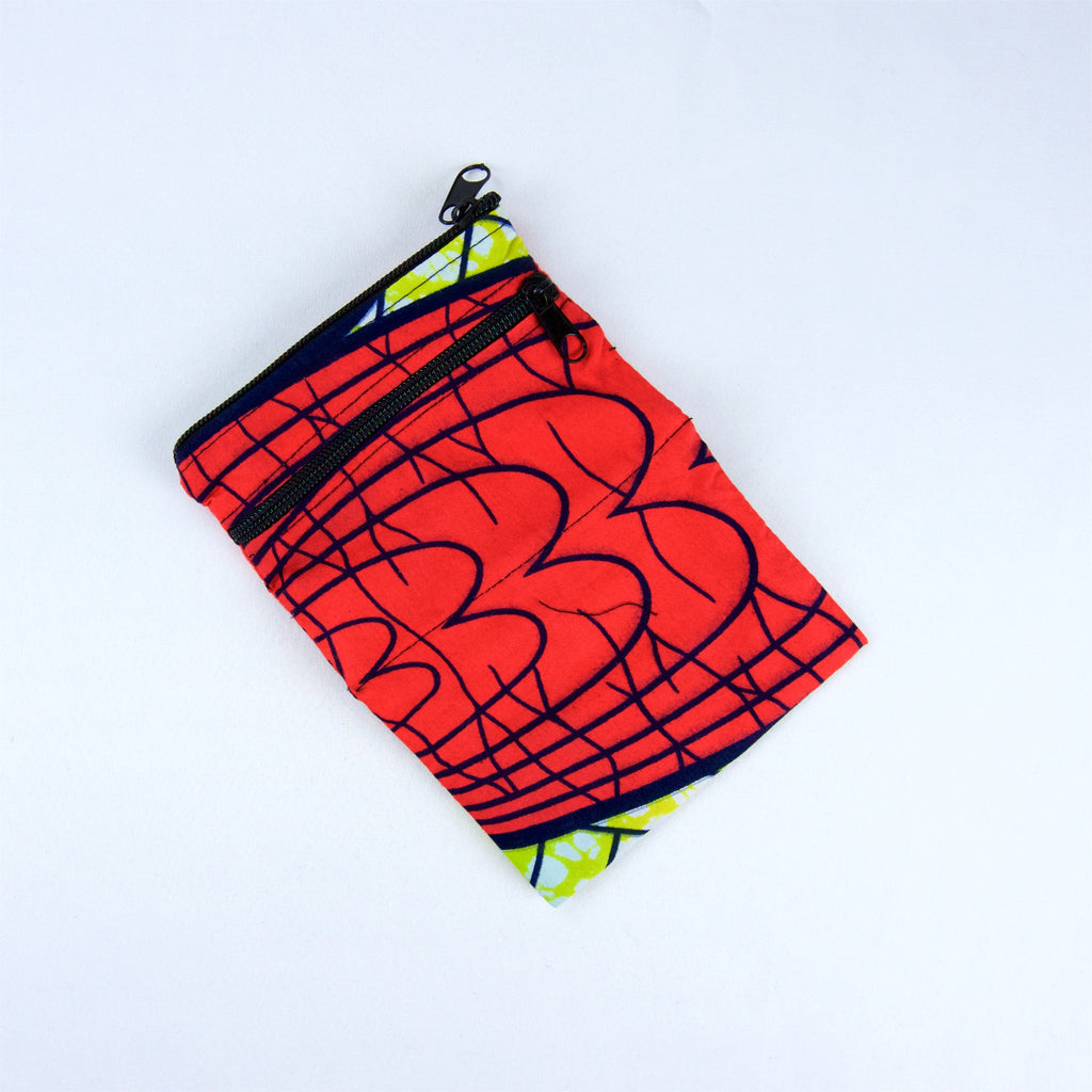 Folded Wallet - coin purse, ethnic, handmade, organizer, pouch, print, small, wallet - Wander Emporium