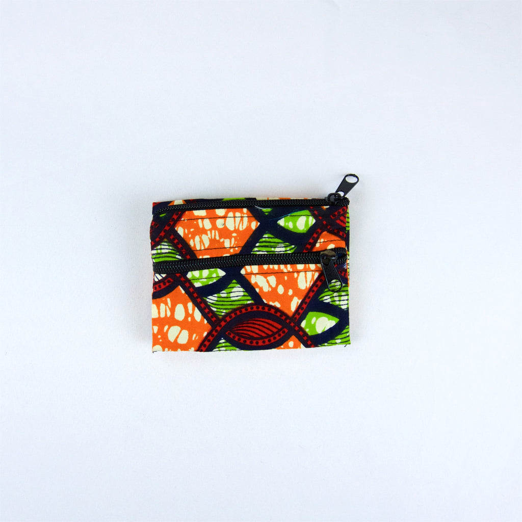 Folded Wallet - coin purse, ethnic, handmade, organizer, pouch, print, small, wallet - Wander Emporium