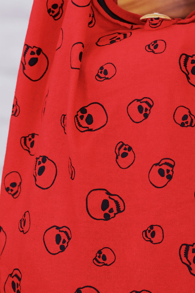 Shoulder Bag | Skull - bag, balck, beach bag, blue, book bag, day bag, gymsack, hobo bag, red, shoulder, skull drawing, sling bag, tote bag - Wander Emporium