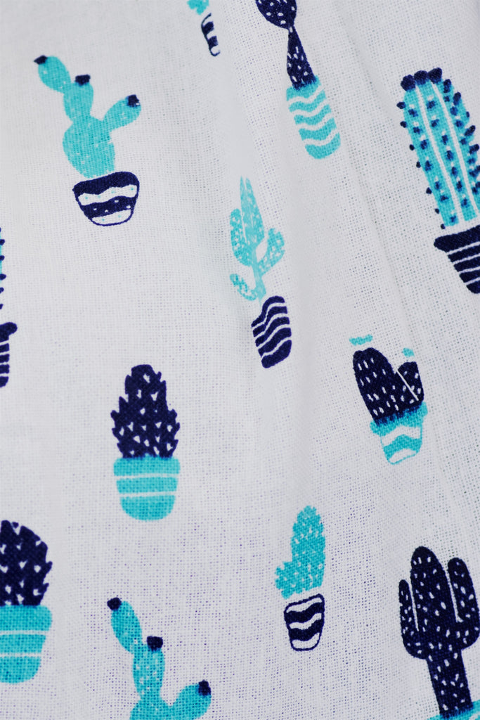 Shoulder Bag | Cactus - bag, beach bag, blue, book bag, cactus, day bag, gymsack, hobo bag, shoulder, sling bag, tote bag - Wander Emporium