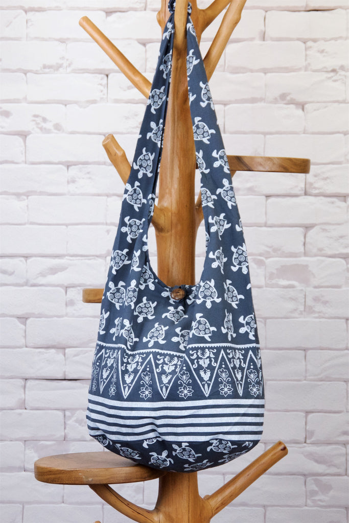 Shoulder Bag | Turtles - baby, bag, beach bag, black, black and white, blue, book bag, day bag, elephant, green, gymsack, hobo bag, red, shoulder, sling bag, tote bag - Wander Emporium
